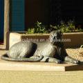 Outdoor Decoration Life Size Bronze Panther Sculpture